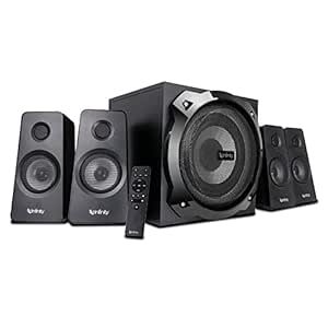 Hardrock 410, 200W Output, 4.1 Channel Multimedia Speaker with Remote, LED Illuminated Subwoofer 
