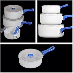 Maison Futée - Casseroles pour micro-ondes avec poignée amovible - Lot de 3
