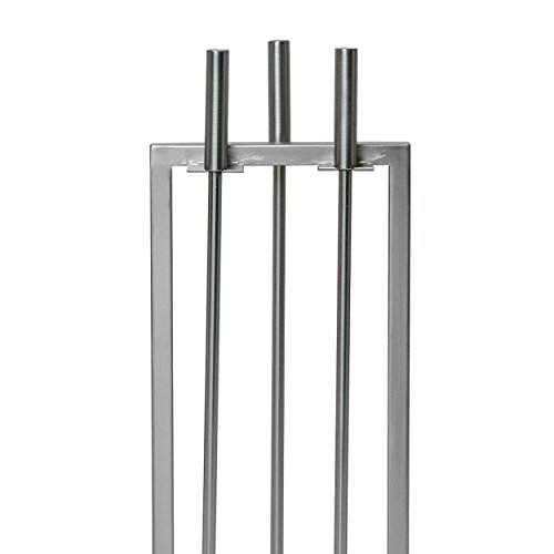 Schindler + Hofmann 21.02.709.2 Kaminbesteck, 3-teilig, edelstahlfarbig, 80cm - 2