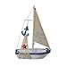 Produktbild Generic Nautischen / Maritim Segelboot Mini Holz Segelschiff Tisch Geschenk Dekor - Anker