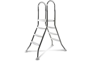 ASTRAL POOL Original ASTRAL Edelstahl Leiter für 0,90-1,00 m Pool - 2X 3 Stufen - hochwertiges V2A