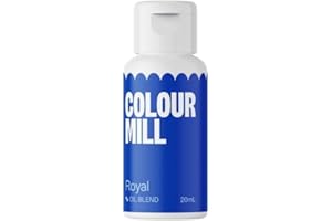 Colour Mill Royal Blue Next Generation Oil Based Food Colouring for Baking, Decorating, Icing and Cooking Food Dye DIY Slime and Crafts - 20 ml