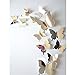 Price comparison product image 12pcs Wall Stickers Decal Butterflies 3D Mirror Wall Art Home Decors,Jimmkey Home Décor Wall Sticker Paper Stickers For Living Room, Art Mirror Wall Stickers Living Room Art Decal Decoration (Silver)