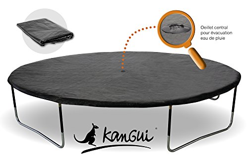 Kangui  Lona de protección para cama elástica  Compatible con todas las marcas de camas elásticas, negro, 4,30 m