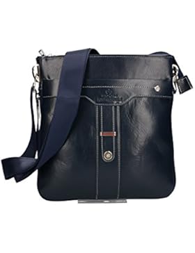 Umgehängt Mann EGON FURTENBERG blau Tasche Mehrfach VF154