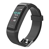BingoFit Fitness Armband mit Schrittzähler Uhr Wasserdicht IP67 Fitness Tracker Uhr Aktivitätstracker Pulsuhren Smartwatch Pulsmesser mit Schlafmonitor für iPhone Android für Damen Herren Kinder
