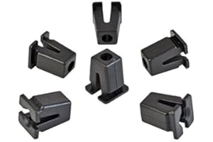 MYBA-S Spreizmutter Klips Universal Karosserie in Schwarz 10 Stück