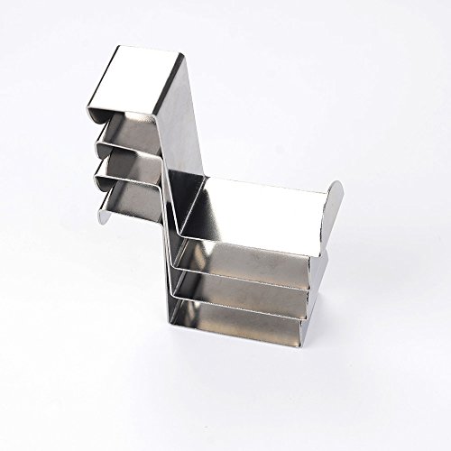 SKR Türhaken 4 teilige,optimale Dinge für Geschirre Handtuch Kleidung,Edelstahl - 6