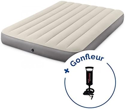 Pack Intex Downy Airbed Intex 0,9l Fiber-Tech 2018 191 x 137 x 22 cm for Hand Pump