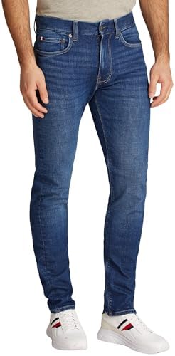 Tommy Hilfiger PSTR Texas Indigo MW0MW37824 Slim, Denim, 28W/32L, Denim (Texas Indigo), W28 / L32