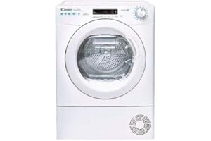 Candy Smart CSO4 H7A1DE-S Sèche-linge Slim à pompe à chaleur, 7 kg, Wi-Fi + Bluetooth, Programme de repassage facile, Libre installation, 60 x 46,5 x 85 cm, blanc, classe A +
