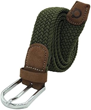 Black stretch braided belt