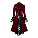 Produktbild Briskorry Damen Steampunk Gothic Long Coat Frauen Vintage Langärmelige Taille Rücken Bandage Lace Stitching Jacke Overcoat Kostüm Cosplay Kostüm Smoking Uniform