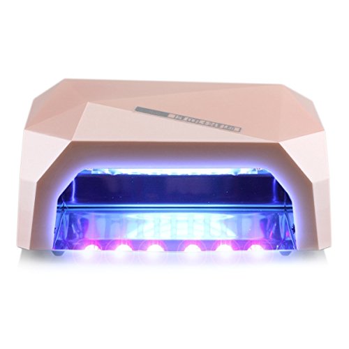 Y&S 36W Champagne Professional LED Nail Lamp UV Nail Dryer Machine for UV LED Gel Nail Polish with 3 Timers Presets (30s, 60s, 90s)+UK Plag