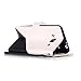 Galaxy J3 2016 Wallet Case,Galaxy J3 2016 PU Flip Case,Leeook Elegant Retro Beautiful Black White Contrast Color Painting Design Ultra Slim Wallet Leather Flip Full Case Cover with Hand Strap Card Holder Magnetic Slots Stand Function BookStyle Protective Pouch Pocket Phone Bag Bumper for Samsung Galaxy J3 2016 + 1 x Black Stylus