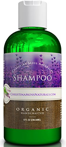 Shampoo, Organic and 100% Natural for All Hair Types (Dry, Oily, Curly or Fine). For Men and Women. Sulfate Free, No Harmful Chemicals. By Christina Moss Naturals.