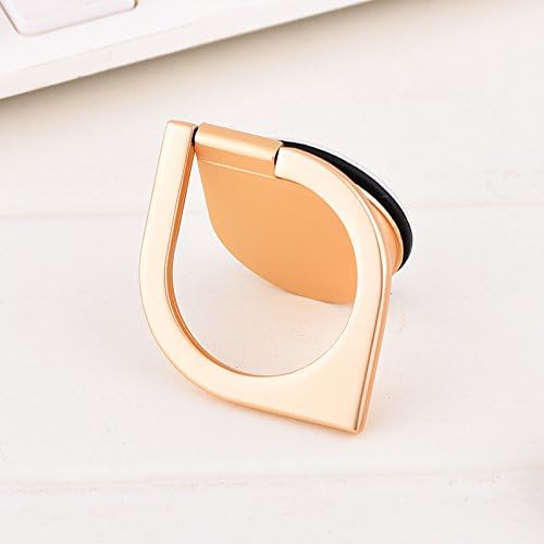 Finger Ring Spinner Holder, 360° Rotation Cell Phone Stand with Great Finger Grip for iPad iPhone 8/8Plus 7/7Plus 6/6s Plus, Samsung Galaxy, Huawei, Xiaomi, Sony, LG Smartphones and Tablets (Gold)