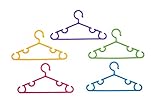 30 bunte Kinder-Kleiderbügel aus Plastik - 3