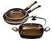 Produktbild VERY TITAN 16500 Bratpfannen-Set 4-teilig Gold, Keramik-Beschichtung, 20/28/28x28 cm, mit Glasdeckel 28x28 cm, induktionsgeeignet Pfanne, Aluminium, Schwarz, 36.9 x 32.9 x 20.9 cm, 4 Einheiten