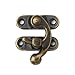 Produktbild Verdelife 12pcs Antique Bronze Eisen Vorhängeschloss Haspe Haken-Verschluss für Mini-Schmuck Holzkiste mit Schrauben Möbelbeschlägen