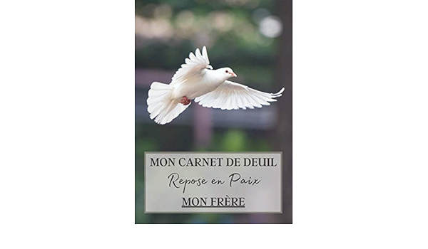 Amazon Fr Mon Carnet De Deuil Repose En Paix Mon Frere Livre De Deuil A Remplir Pour Noter Ces Memoires Souvenirs Emotions Etc Afin De Gerer La Perte D Un Famille Pour