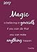 Produktbild Kalender 2017 - A5 - "Magic is believing in yourself, if you can do that you can make anything happen." (Goethe): 1 Woche auf 2 Seiten - Taschenkalender A5