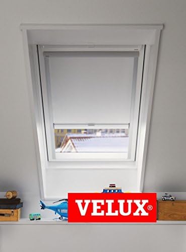 GENUINE VELUX SOLAR POWERED BLACKOUT ROLLER BLIND CODE GGU - WHITE 1025 (MK06)