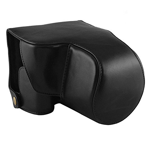 V52  Camshot Cuir PU Noir digital camera case Sac Housse avec bandouli  re pour appareil photo num  rique Nikon Coolpix P610  P530  P520  P510