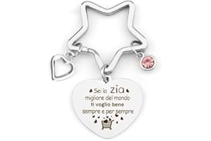 Irrigao Regalo Zia, Portachiavi Zia, Regalo Zia Natale, Regali Zia, Regalo Per Zia, Regali Per Zia, Regalo Natale Zia, Regali Da Fare Alla Zia, Regalo Per Zia Da Nipote, Regalo Compleanno Zia