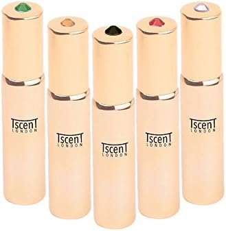 Tscent London Homme Perfume Oil Extract Set -GRAVITAS EROS APOLLO VENTURE PRESTIGE For Men- No Alcohol 5x10 ml Easy Use Travel Roll-on