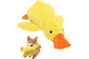 ZEILABANG KAKADI 22x25cm Ente Hundespielzeug,Quack-Quack Duck Hundespielzeug,Anti Stress Ente Für Hunde,Spielzeug ente für Hund,Dog Beruhigende Hunde Soundspielzeug,Anti Stress Hund,Dog Toys für Kleine