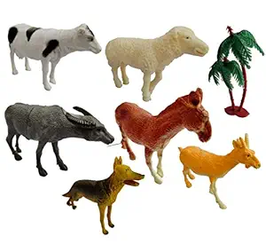 SFR Animal Kingdom Set for Kids BUIIT in Non-Toxic- Animal Paly Set of 6 PCS (Multi Color) (7778-6)