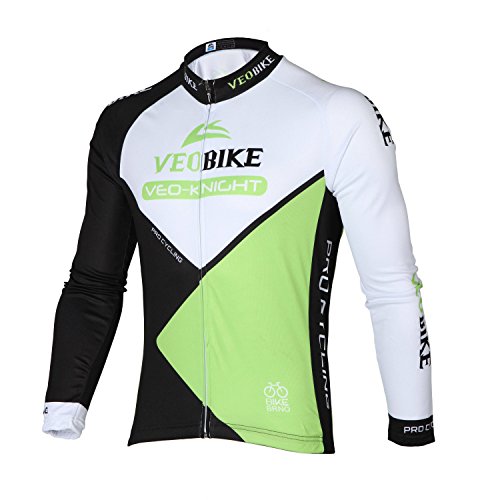 Asvert Fahrradbekleidung, Männer Langarm-Radfahren Jersey Set Mountain Biking Anzug Kleidung Kompression Hosen - 3