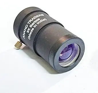 Anand traders 3x barlow for telescope,multicoated,metal body 1.25