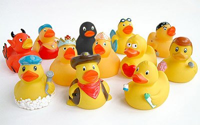 Badeenten Set - 12 Stück - für jeden was dabei