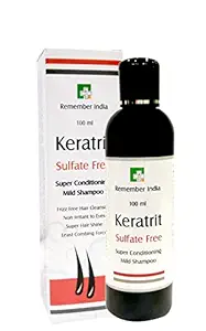 Remember India Keratrit Sulfate-Free Shampoo (100 ml) -Pack of 2