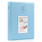 GRAN CAPACIDAD: contiene 128 piezas de fotos o tarjetas, 16 páginas, cada página 4 fotos. Nos ayuda a mantener muchas fotos y hermosos recuerdos aquí. Gran manera de preservar y mostrar para las fotos.