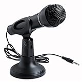 Cables Kart™ Omnidirectional 3.5mm Microphone with Stand (Black) for Laptop, PC, Desktop , Black RS.349 (42.00% Off) - Amazon