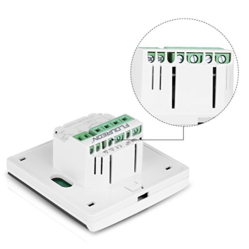2 x Floureon BYC17.GH3 Thermostat Raumthermostat LCD Display Wandthermostat Touchscreen mit Weiß Backlight Digital Smart Programmierbares Heizkörper-Thermostat für Fußbodenheizung Wasserheizung - 9