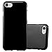 Produktbild Cadorabo Hülle für Apple iPhone 7 / iPhone 7S / iPhone 8 - Hülle in Jelly SCHWARZ – Handyhülle aus TPU Silikon im Jelly Design - Silikonhülle Schutzhülle Ultra Slim Soft Back Cover Case Bumper