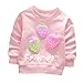 Produktbild Cartoon Erdbeer Kirsche Print T-Shirt Kleinkind Kind, DoraMe Baby Jungen Mädchen Lange ärmel Pullover Warme Bluse O-Ausschnitt Sweatshirt für 0-3 Jahr (A-Rosa, 3 Jahr)