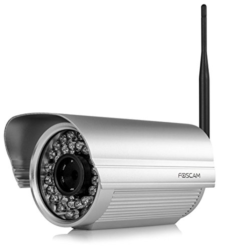 Preisvergleich Produktbild Foscam FI9805W_15 Wireless IP Kamera, wasserdicht, Silber, 1.3 Megapixel