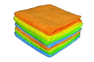 Sheen Microfiber Vehicle washing Cloth || Vehicle washing cloth || GSM 270 || Size 30X40 || Microfiber Cleaning Cloth|| Pack of 9 (Multicolor)