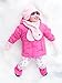 Baby Ski Jacket + Bib & Brace (6-12 months, Pink Rabbit)