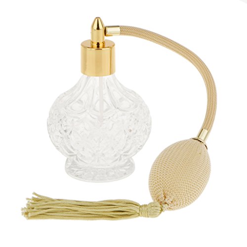 Vintage Long Perfume Atomizer Fragrance Spray Glass Bottles Lady Gifts 100ML