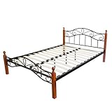 Stabiles Doppelbett Metall mit einer Liegefläche 160x200 cm für Ihr Schlafzimmer.