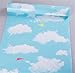 Produktbild REAGONE Die Tapete Tapete Self Adhesive 10M 60cm breit Eine Rolle von Pure Color Schlafzimmer Cozy Dorm Korean Anti-Romantik, Blau 60 Breite 10 M Blue Sky, Große Aircraft.552332