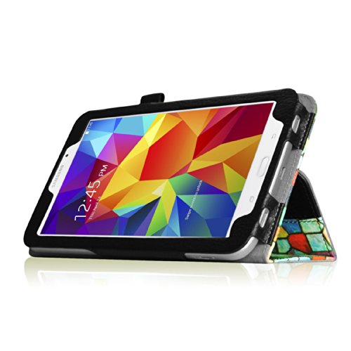 Fintie Samsung Galaxy Tab 4 7.0 Hülle Case – Slim Fit Folio Kunstleder Schutzhülle Cover Tasche mit Ständerfunktion für Samsung Galaxy Tab 4 7.0 T230 T235 (7 Zoll) Tablet, Mosaic - 4