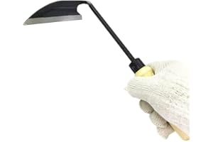 AFuex Gartenwerkzeug Handhacke-Sichel - Kleine Schlangenhals-Sichel Perfekt zum Jäten und Kultivieren,B