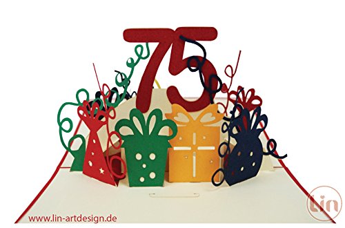 LIN-POP UP Grußkarten zum Geburtstag, Geburtstagskarten Grußkarten Glückwunschkarten, - 3